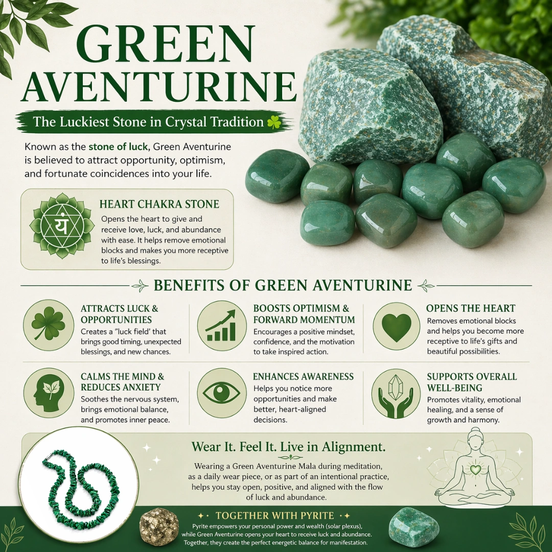 green aventurine for good luck